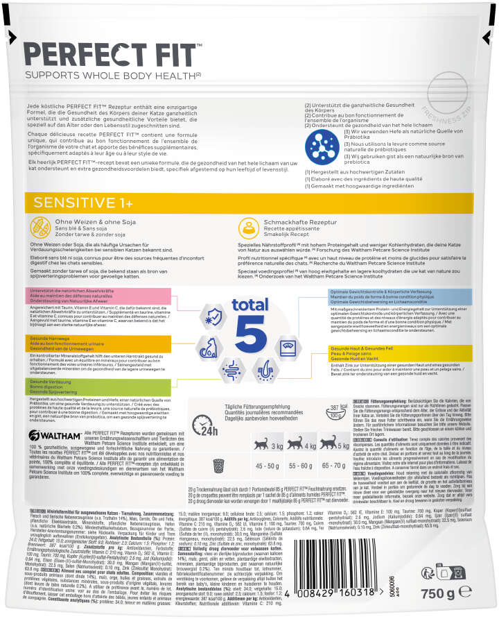 PERFECT FIT Katzen-Trockenfutter Sensitive - Mit Truthahn